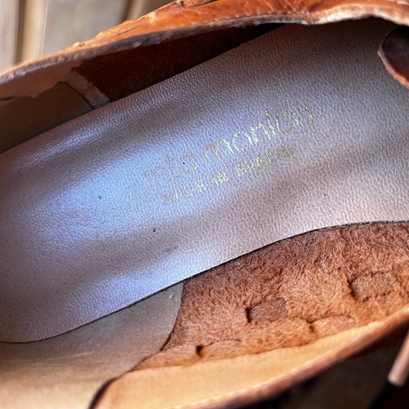 Vintage leather brogues made in Brazil size 8 - Picture 4 of 5